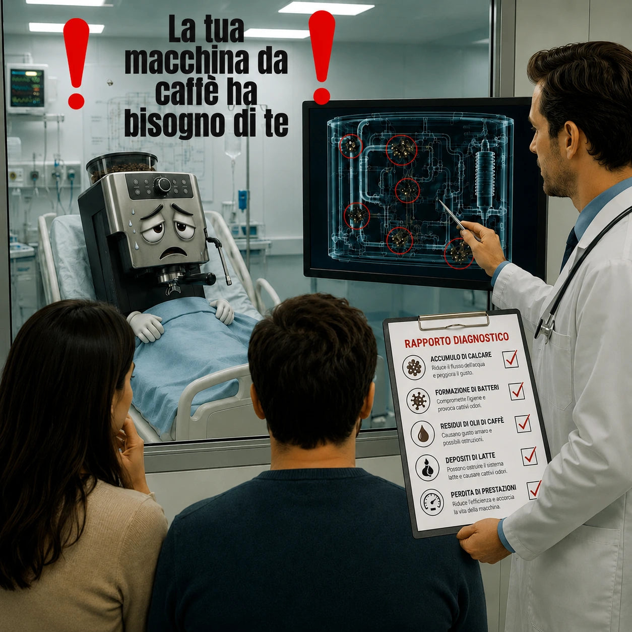 Clanixa Pastiglie 3 in 1 – Anticalcare, Sistema Latte e Circuiti Interni
